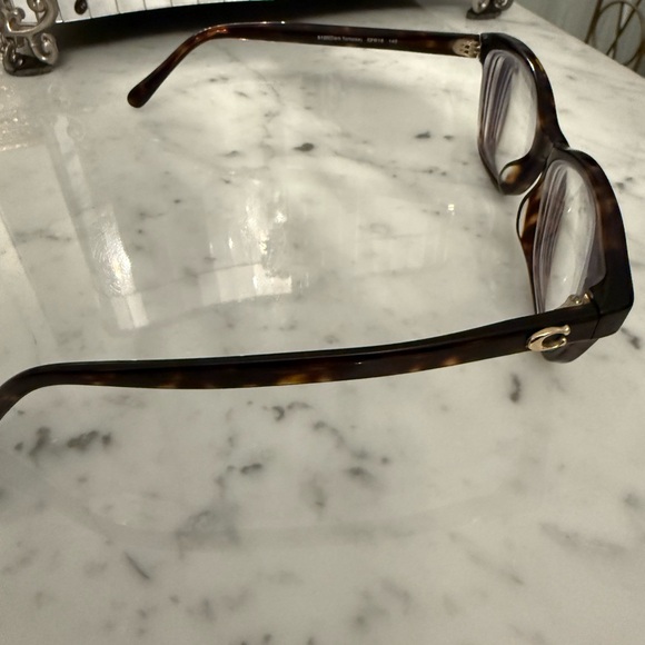 Coach Tortoiseshell  Glasses with Gold 'C' Accent - Women's Accessories - Picture 3 of 7